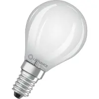 Ledvance LED Filament Kogellamp E14 - 4W 470lm 2700K 230V - Mat Glas - Ø45mm - Geschikt voor nachtlampen, horeca, hal