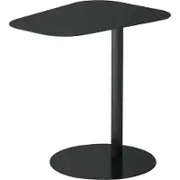 En.casa Bijzettafel Nastätten 50x50x38 cm zwart mat []