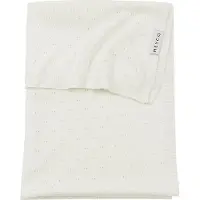 Meyco Baby Ajour ledikant deken - bamboe - offwhite - 100x150cm - 0.3 TOG