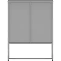 En.casa Commode Sund ladekast staal 105x80x40 cm grijs []