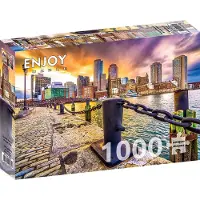 Enjoy Puzzle Puzzel 1000 stukjes Enjoy – Boston Harbor bij schemering, VS