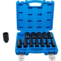 Bgs Dopsleutel + dopmoer, Kraft dopsleutelset Zeskant, diep Aandrijving vierkante aandrijving 12,5 mm (1/2") Inch maat...