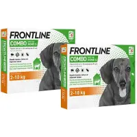 Frontline 2x Combo Spot On Anti Vlooien En Teken Druppels Hond 2 - 10 Kg 6 Pipetten