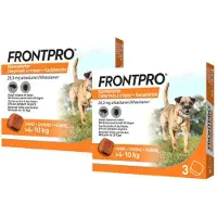 FRONTPRO 2x Hond M 4-10 kg 3 tabletten