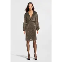 Aaiko Dames Jurken Gwen Mesh Pes 180 - Goud - Maat M