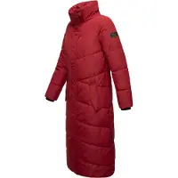 NAVAHOO Wintermantel 'Hingucker XIV' robijnrood / zwart