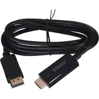 Savio CL-56 tussenstuk voor kabels DP HDMI A Zwart
