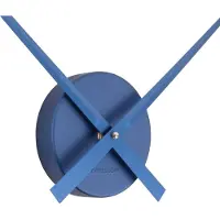 Karlsson Wandklok Little Big Time Mini Metallic - Blauw - Ø41cm - Wandklok Scandinavisch