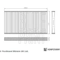 Blue Print ADBP250091 Filterset, interieurfilter