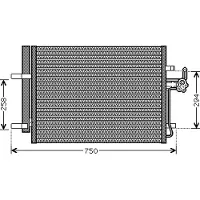 VAN WEZEL 18005428 Condensor voor airco