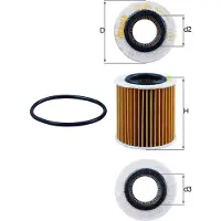 MAHLE ORIGINAL OX 834D Oliefilter