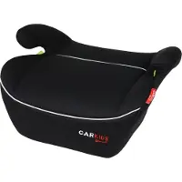 Carpoint i-Size Zitverhoger Alex - Voldoet aan I-Size R-129 Norm - Voor Kinderen van 125-150cm – Afneembare & wasbare hoes - Flexibele installatie – Zwart/Wit