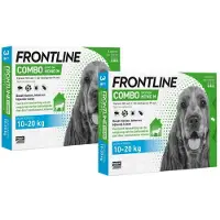 Frontline 2x Combo Spot On Anti Vlooien En Teken Druppels Hond M 3 Pipetten