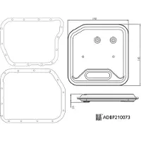 Blue Print Hydrauliekfilterset, automatische aandrijving ADBP210073