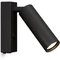 Herstal Wandlampe , Zwart, Woonkamer, Metaal