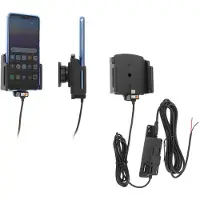 Brodit Houder Universele actieve USB Type-C (breedte 70-83 mm / dikte 2-10 mm) Molex, Smartphonehouder, Zwart