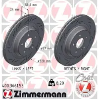 ZIMMERMANN 400.3661.53 Remschijf