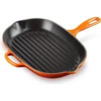 Le Creuset - Signature - Grillpan ovaal 32cm Oranjerood