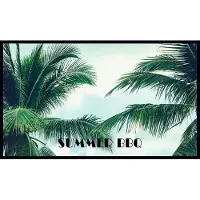 MD-ENTREE MD Entree - Barbecue Mat - Summer BBQ - 67 x 120 cm