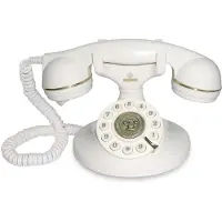 Brondi Vintage 10, witte telefoon