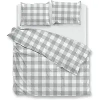 Zohome Zo Home Dekbedovertrek Katoen Quattro di Lino - dove grey 240x200/220cm