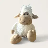 Unique living knuffel Aboe schaap wit H36 cm