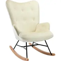 CLP Sanka Schommelstoel - Volwassenen - Binnen - Fluweel - Velvet - creme