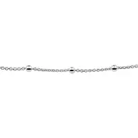 The Jewelry Collection Zilveren Enkelbandje anker en bolletjes 3 1013382 26 cm