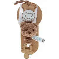 Vib - Pluche speenkoord beer teddy bruin - Babykleertjes - fopspenen - fopspeen - Rammelaars - baby cadeau - zwangerschap aankondiging