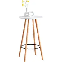 Hobby Hall Mijas Statafel rond wit natura (ronde)