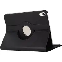 Eforyou iPad 10.9 (2022 / 2025) hoes - 360° draaibare flip cover met standaard - Auto Wake/Sleep - Book Case - Zwart