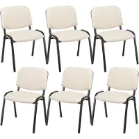 CLP Ken Set van 6 Bezoekersstoel creme