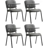 Hobby Hall Ken Set van 4 stoelen - met klaptafel - Kunstleer grijs