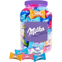 Milka Favourites XL chocolademix Toffee & Nut, Oreo, Cheesecake & Milkini