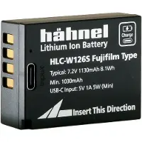Hähnel Batterie Lithium Ion Ultra HLC-W126S Type USB-C pour appareil photo Fujifilm