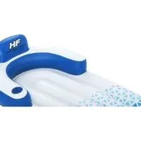 Bestway Hydro Force Drijvend Loungebed Float Ligbed Single - 191 x 107 cm - Zwembad Luchtbed - Blauw/Wit