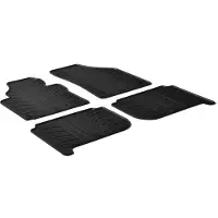 GledRing Rubbermatten Volkswagen Touran 2003-2015 (T profiel 4-delig + montageclips) voor o.a. VOLKSWAGEN
