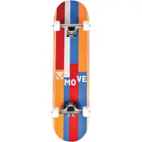 Möve Skateboard - Stripes Red 31