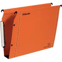 Esselte Orgarex Laterale Hangmap - 50 mm bodem - A4 - 25 stuks - Oranje - Voor Thuiswerken - Ideaal Voor Thuiskantoor
