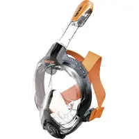 Seac Snorkelmasker - Libera - Zwart/Oranje - - S/M - Duikmaskers