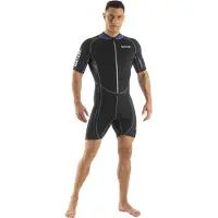 Seac Sub Trendy 2.5 Mm Short Sleeve Shorty Zwart XL Man