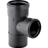 Geberit Silent-PP T-stuk 87,5°, DN 125 / 100, dø 125 mm, 390.651.14.1