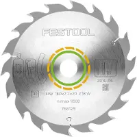 Festool Cirkelzaagblad voor Hout | Wood Standard | Ø 160mm Asgat 20mm 18T - 768129