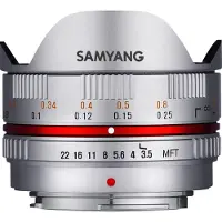 Samyang 7,5mm f/3.5 Fisheye MFT zilver