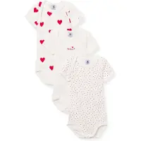 Petit Bateau Rompertje/body rood / wit