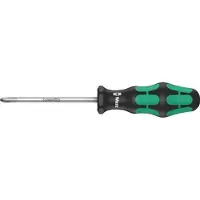 Wera Tournevis cruciforme PH, avec lame ronde, Dimensions : PH 3, Long. de la lame 150 mm, Long. totale 262 mm, Ø de la lame : 8,0 mm
