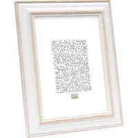 Deknudt fotolijst S221H1 - wit met naturel accent - 21x29,7cm