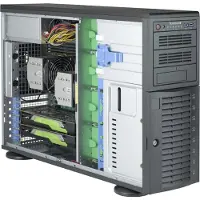 Supermicro SuperWorkstation 7049A-T Intel C621 LGA 3647 (Socket P) Rack (4U) Zwart