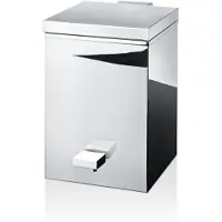 DECOR WALTHER Prullenbak Cube TE 75 Softclose Pedal Bin Chrome