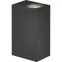 Nordlux Up Downlighter Asbol Zwart Hoekig